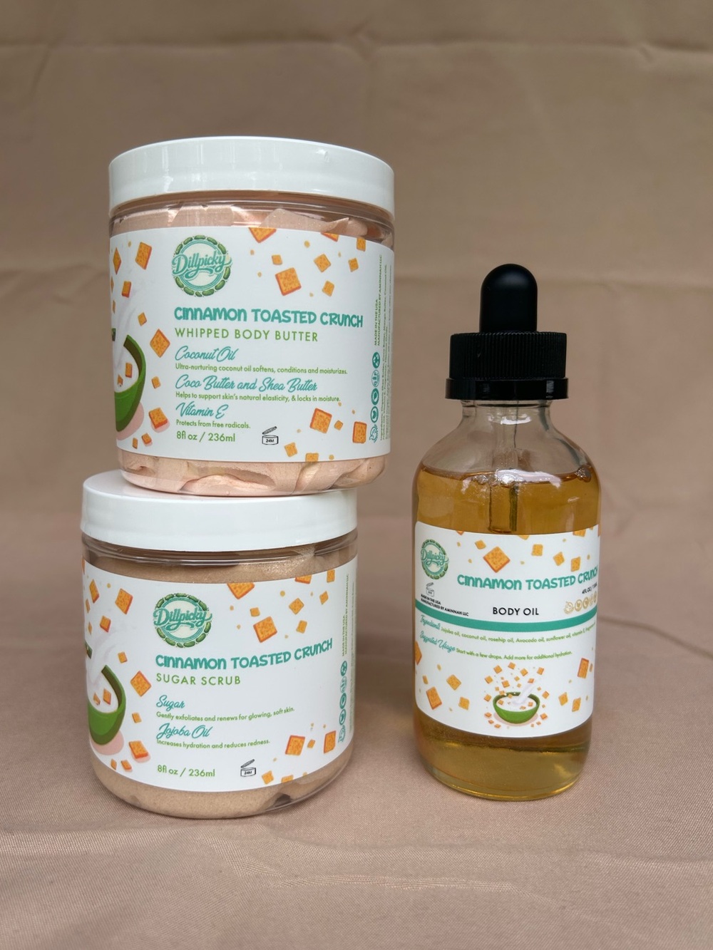 Cinnamon Toasted Crunch 🍞 Butter, Scrub & Oil • by Aminnah (Dillpicky Exclusive)